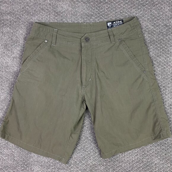 Kuhl Shorts Men's 32 Forest Green Hiking Outdoor Walking - Picture 1 of 12